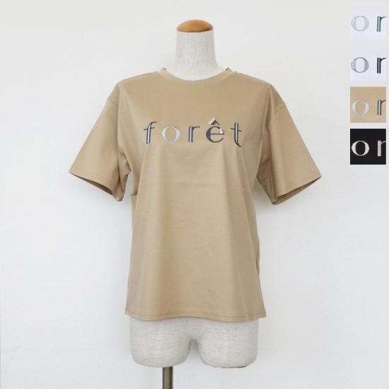 SALE [30%OFF] ESPEYRAC (エスペラック) Tシャツ パール ロゴ 刺繍 クルーネック ドロップショルダー 7511011 返品不可 SALE [30%OFF] Espeyrac (エスペラック) Tシャツ パール 刺繍