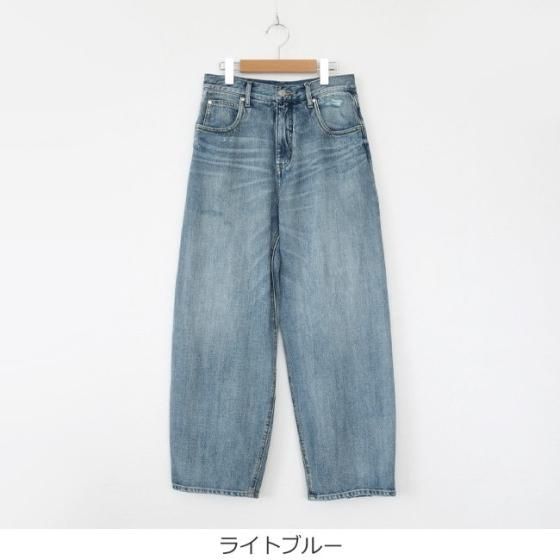 cafune (カフネ) デニム パンツ カーブシルエット ウォッシュ