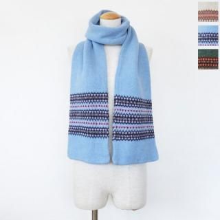新品 マフラー　ROBERT SIMとペイズリーシャツ ROBERT MACKIE ロバートマッキー マルチボーダー マフラー