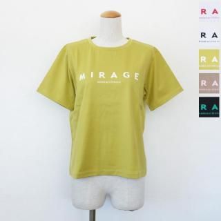 MyLanka (ミランカ) Tシャツ ロゴ 半袖 クルーネック シルケット