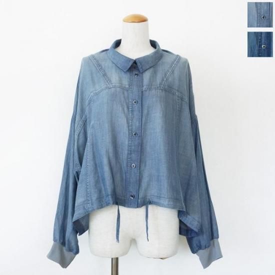 Dignite Collier シアーシャツ 御予約】大ヒット✨【Dignite collier】シアーデニムシャツ