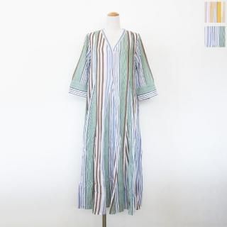 ne Quittez pas (̥ƥ) ԡ Cotton Voile Stripe Panel Dress 010452WD2 