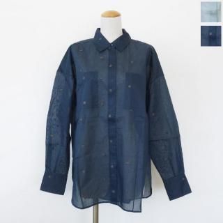 ne Quittez pas (̥ƥ)  Cotton Organza Embroidery Shirts 010152FB1 