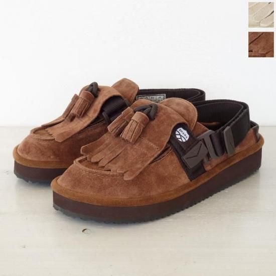 SHAKA (シャカ) サンダル ミュール 2WAY キルトタッセル スエード MOC