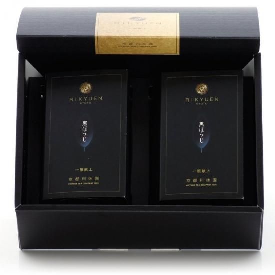 黒ほうじ 2本セット kuro-302 | 400年の歴史を持つお茶屋 京都利休園 黒ほうじ 2本セット kuro-302 | 400年の歴史を持つお茶屋 京都利休園