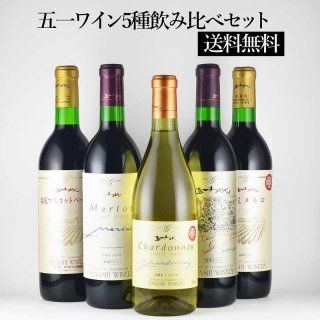 【送料無料】五一ワイン　品種別5種飲み比べセット