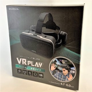 スマートフォン(汎用) 3DVRヘッドセット「VR PLAY」 ヘッドホン一体型