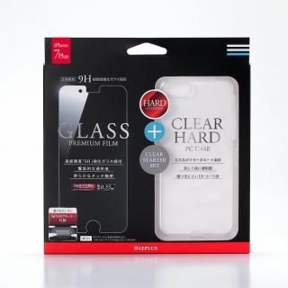 iPhone 8 Plus/7 Plusۥ饹ե+ϡɥ å GLASS + CLEAR PC ̾ 0.33mmꥢ