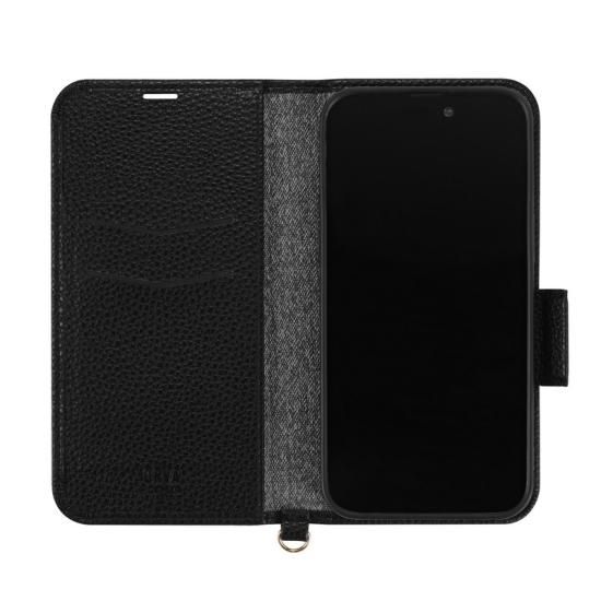 【Phone 14 Pro Max】  本革風レザーフラップケース 「ORVA」 (ハンドストラップ付属) 商品画像