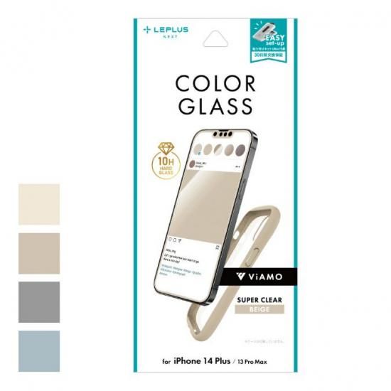 iPhone 14 Plus/13 Pro Max 饹եViAMO COLOR GLASS ݸ եȥե졼 ʲ