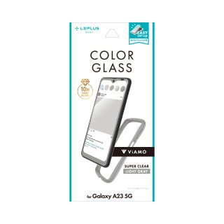 Galaxy A23 5G SC-56Cۥ饹եViAMO COLOR GLASS ݸ եȥե졼 饤ȥ졼