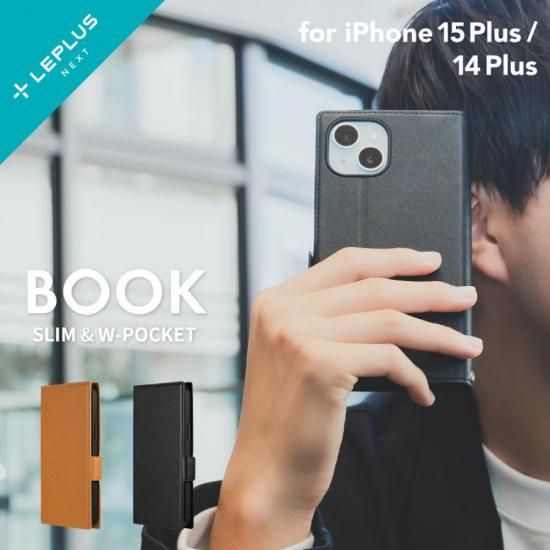iPhone 15 Plus/iPhone 14 PlusPU쥶Ģ BOOK SLIMW POCKET ʲ