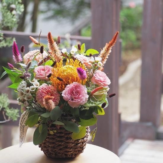 贈り物のパニエ 花cafe 六花rocca