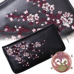 SLWL-501 　桜刺繍レザーウォレット