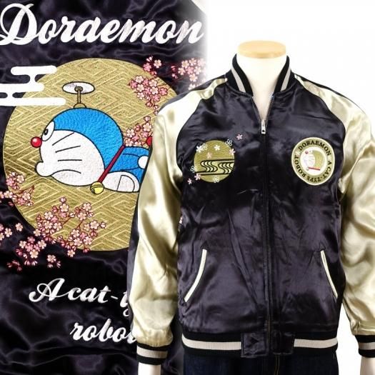 Dorj 001 ドラえもん刺繍スカジャン ドラえもん スイッチプランニング スカジャンのショッピングサイト だんだら
