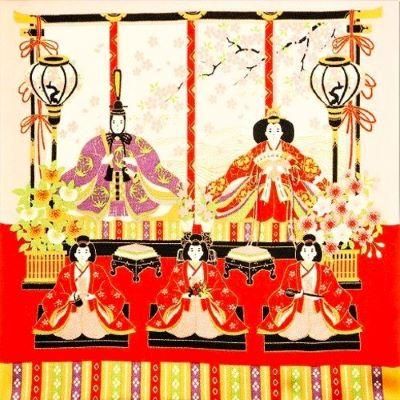 新品【小風呂敷】☆ひな祭り01 ひなまつり - Furoshikiya YAMATONADESHIKO