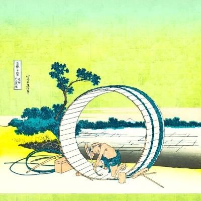 【浮世絵貼り絵アート】東洲斎写楽オマージュ／二代山下金作の仲居おかね ニ代山下金作の仲居おかね実は貞任妻岩手御前 写楽 jpssharaku48