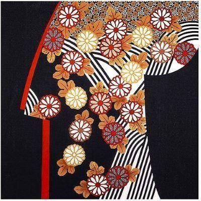 雪月花 菊に流水小袖 | 日本の伝統工芸 - Furoshikiya