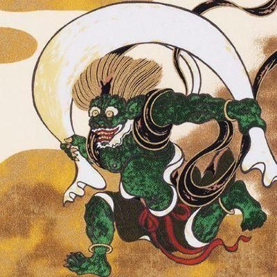 風神雷神 祥雲 クリーム | 高級インテリア - Furoshikiya