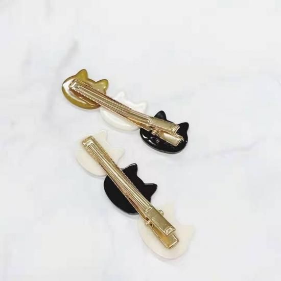 おめかし猫ちゃん♡ベビーヘアクリップ　ハンドメイド商品 楽天市場】即日発送！かわいい猫ちゃん ヘアクリップ ヘア