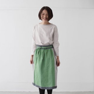 エプロンスカート apron skirt（グリーン）