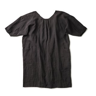 エプロンコート　apron coat　リネン / ブラックの商品画像