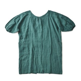 エプロンコート　apron coat　リネン / フォレストグリーンの商品画像