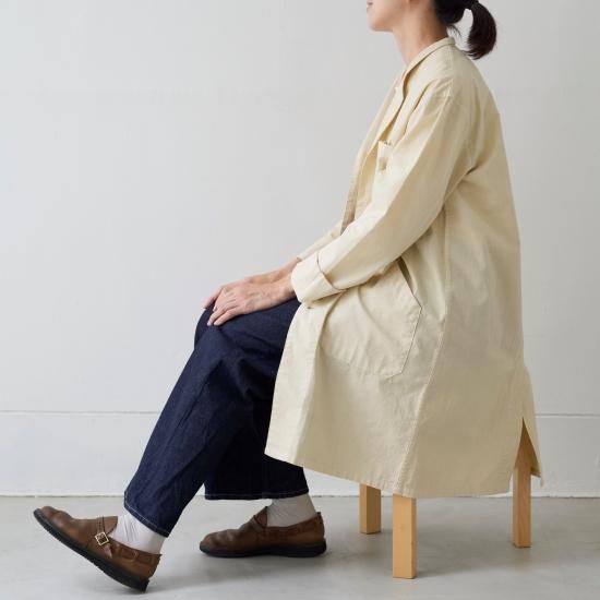 アトリエコート atelier coat インディゴ | 綿麻のアトリエ アトリエコート atelier coat インディゴ | 綿麻のアトリエ