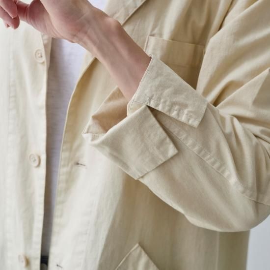 アトリエコート atelier coat インディゴ | 綿麻のアトリエ アトリエコート atelier coat インディゴ | 綿麻のアトリエ