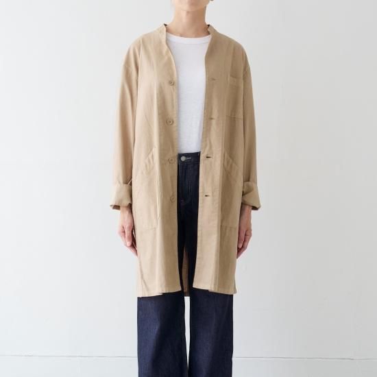 アトリエコート atelier coat インディゴ | 綿麻のアトリエ アトリエコート atelier coat インディゴ | 綿麻のアトリエ