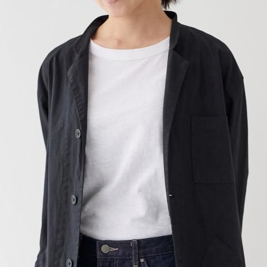 アトリエコート atelier coat インディゴ | 綿麻のアトリエコート