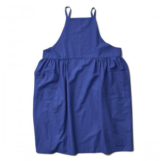 ワンピースエプロン onepiece apron | コットンリネン/ブラック