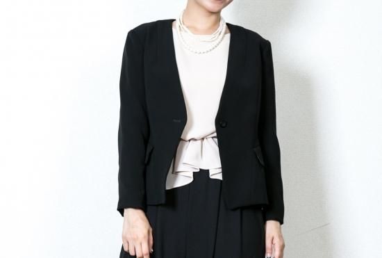 ノーカラージャケット ブラック トレンドのドレスをレンタル トレンドレン Trendren 結婚式やパーティーに ノーカラージャケット ブラック トレンドのドレスをレンタル トレンドレン Trendren 結婚式やパーティーに