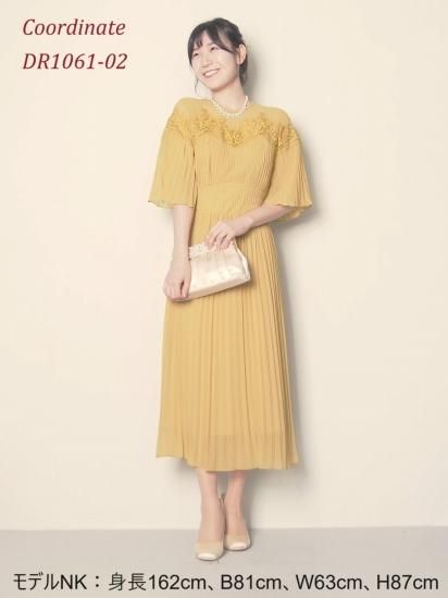 FRAY I.D レースシフォンプリーツワンピース イエロー 16201b924d2b35c44e46e92e19f4fe