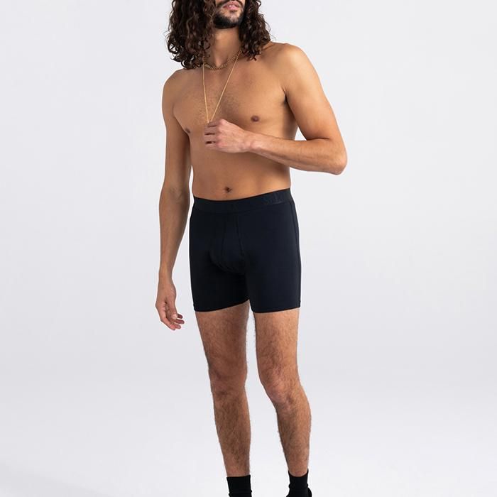 SAXX 22ND CENTURY SILK BOXER BRIEF FLY SXBB67-BLK / サックス