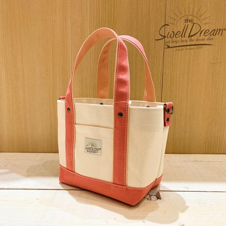 トートバッグ カラクレナイ シェルピンク Sサイズ 6号 帆布 富士金梅 キャンバス 日本製 トートバッグ カラクレナイ シェルピンク Sサイズ 6号 帆布 富士金梅 キャンバス 日本製