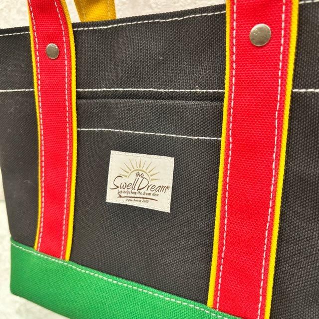 ラスタカラー帆布トートバッグ | 各サイズ展開 - 小さな町で作る