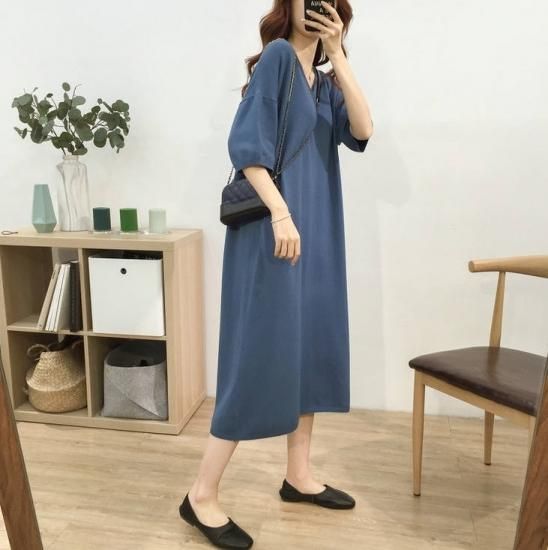 大きいサイズ ロングワンピース ロングワンピ ゆったり ロングワンピース Vネック 七分袖 ワンピース ミモレ丈 ワンピース 春新作 新作 春服 夏服 トレンド 韓国 ファッション 韓国 オルチャン プチプラ韓国ファッション 可愛いお呼ばれワンピース プチプラオルチャン 大きいサイズ ロングワンピース ロングワンピ ゆったり ロングワンピース Vネック 七分袖 ワンピース ミモレ丈 ワンピース 春新作 新作 春服 夏服 トレンド 韓国 ファッション 韓国 オルチャン プチプラ韓国ファッション 可愛いお呼ばれワンピース プチプラオルチャン