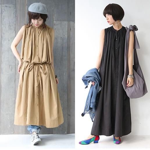 大きいサイズ ロングワンピース シャツワンピース ロング丈 シャツワンピ ゆったり ぽっちゃり 春新作 春服 春物 ロングシャツワンピ 大きいサイズ ロングワンピース 韓国プチプラファッション専門店 Leaflower リーフラワー