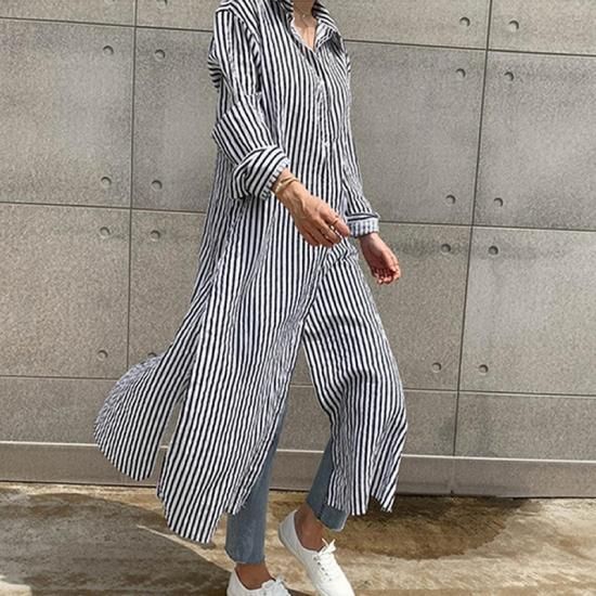 シャツワンピース ロング丈 シャツワンピース 大きいサイズ ロングワンピース シャツワンピ ロングワンピ 秋冬新作 ゆったり ぽっちゃり シャツワンピース ロング丈 シャツワンピース 大きいサイズ 韓国プチプラファッション専門店 Leaflower リーフラワー