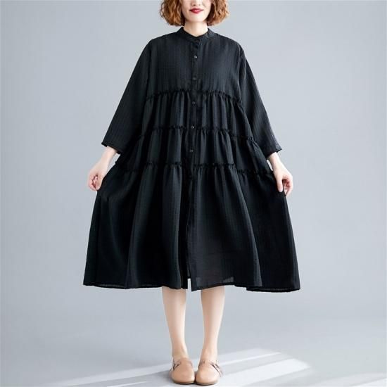 シャツワンピース シャツワンピ レディース ラウンドネック ロング ティアード ワンピース ワンピ 可愛い 大きいサイズ 秋冬新作 秋 秋色 秋服 秋sale ゆったり シャツワンピース シャツワンピ 韓国プチプラファッション専門店 Leaflower リーフラワー シャツワンピース シャツワンピ レディース ラウンドネック ロング ティアード ワンピース ワンピ 可愛い 大きいサイズ 秋冬新作 秋 秋色 秋服 秋sale ゆったり シャツワンピース シャツワンピ 韓国プチプラファッション専門店 Leaflower リーフラワー