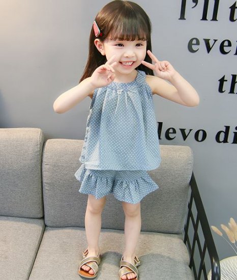 子供服 女の子 セットアップ かわいい キッズ服 プリント ノースリーブ