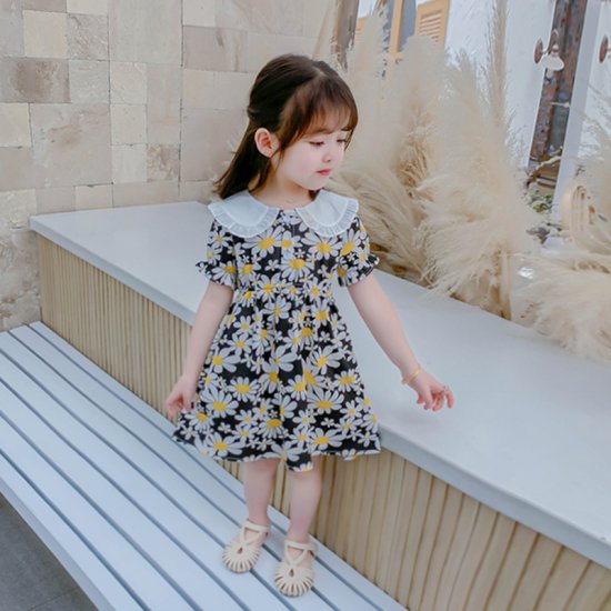 子供服 女の子 ワンピース キッズ かわいい 華やか 花柄 フラワー