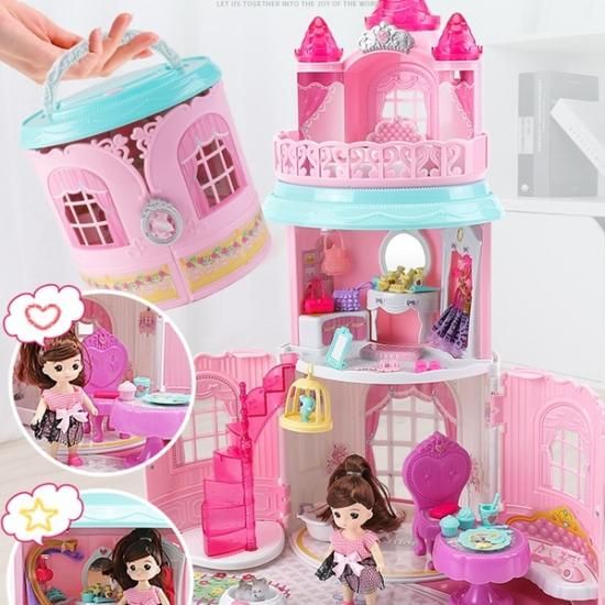 子供 おもちゃ 女の子 ドールハウス ハンドバッグ 人形の家 リトルプリンセス ヴィラ 可愛い コンパクト バッグハウス 人形付き おうち遊び おままごと キッズ 子供 おもちゃ 女の子 ドールハウス 韓国プチプラファッション専門店 Leaflower リーフラワー