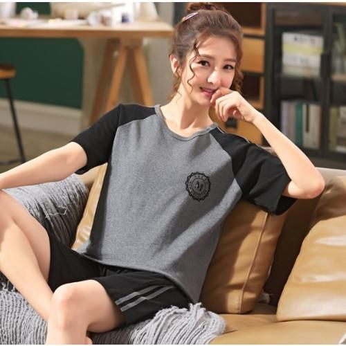 ルームウェア レディース パジャマ 寝巻き 部屋着 2点セット 上下セット 半袖 Tシャツ ショートパンツ カットソー ライン スポーティー ルームウェア レディース パジャマ 寝巻き 部屋着 プチプラ韓国ファッション 可愛いお呼ばれワンピース プチプラオルチャン
