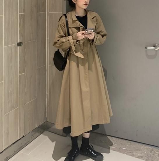 トレンチコート コート フラワードレストレンチコート レディース