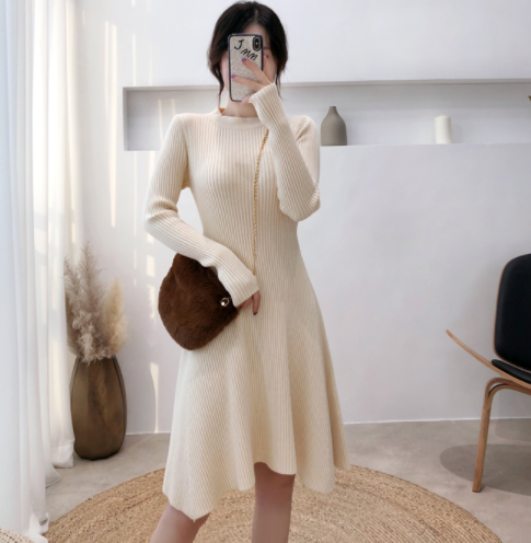 ニットワンピース レディース セクシー ミニ タイト タイトミニワンピース フレアワンピース リブニットワンピース ニット フィット 秋 冬 着痩せ フィット フレア 長袖 スリムフィット ミニ丈 プチプラ韓国ファッション 可愛いお呼ばれワンピース プチプラオルチャン
