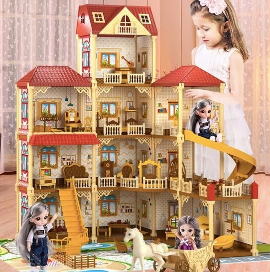 子供 おもちゃ 女の子 ドールハウス 組み立てキット 人形の家 ミニチュア ハウス コレクション 豪華 大きなお家 かわいい おうち時間 おうち遊び おままごと 子供 おもちゃ 女の子 ドールハウス プチプラ韓国ファッション 可愛いお呼ばれワンピース プチプラオルチャン