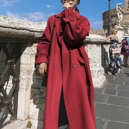 ロングコート レディース 秋冬新作 オーバーサイズ ボリューム袖 ロング丈 ゆったり アウター スタイルアップ 大人カジュアル エレガント 秋 冬 ロングコート レディース 秋冬新作 オーバーサイズ プチプラ韓国ファッション 可愛いお呼ばれワンピース プチプラ