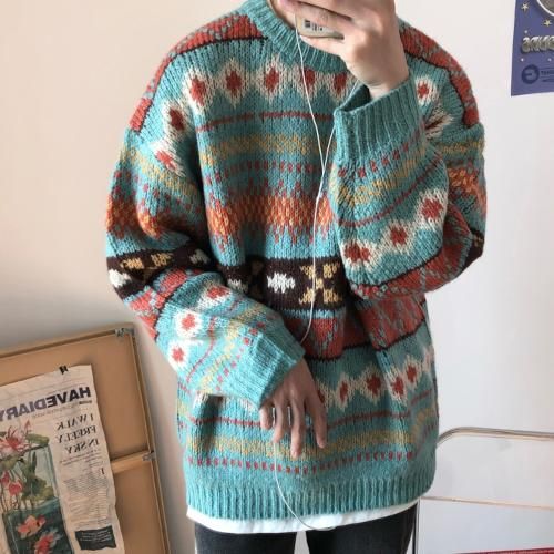 セーター ニット メンズ 秋 冬 ノルディック柄 オーバーサイズ ゆったり ユニセックス メンズコーデ カジュアル 韓国 ファッション セーター ニット メンズ 秋 冬 ノルディック柄 オーバーサイズ 韓国プチプラファッション専門店 Leaflower リーフラワー セーター ニット メンズ 秋 冬 ノルディック柄 オーバーサイズ ゆったり ユニセックス メンズコーデ カジュアル 韓国 ファッション セーター ニット メンズ 秋 冬 ノルディック柄 オーバーサイズ 韓国プチプラファッション専門店 Leaflower リーフラワー